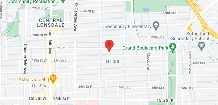 map of 323 123 E 19TH STREET